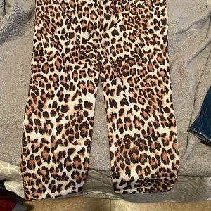 cheetah pattern pants